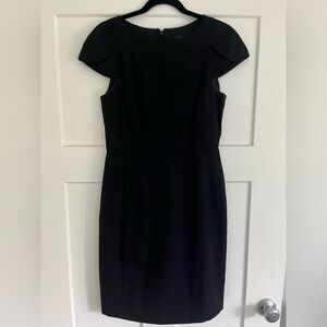 J.crew Petal-Sleeve Super 120s Wool Sheath Dress